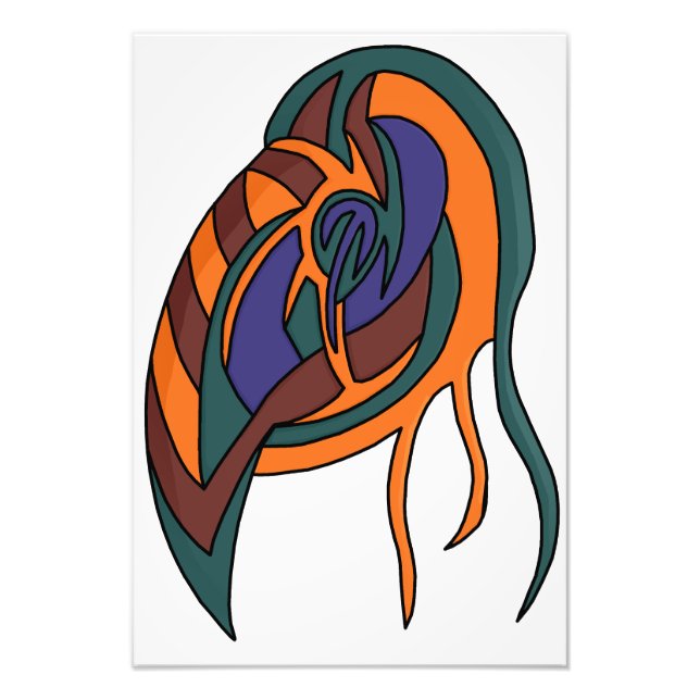 Abstrakte Maske 1 Fotodruck (Vorne)