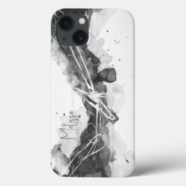 Abstrakte Maskuline mit ausgeprägtem Schwarzweiß Case-Mate iPhone Hülle