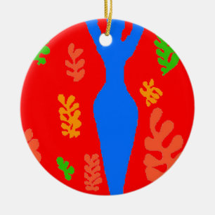 Abstrakte Matisse Art-Formen Keramik Ornament