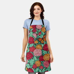 Abstrakte Matisse-Chrysantheme-Schmetterling-Schür Schürze