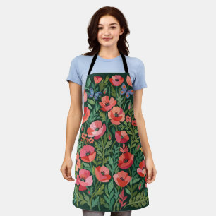Abstrakte Matisse-Mohn-Schmetterlings-Schürze Schürze