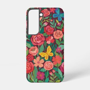 Abstrakte Matisse-Rosen und Schmetterlinge Samsung Galaxy Hülle