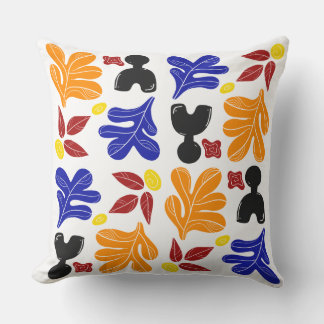 Abstrakte Matisse-Schnittmuster-Wurfkissen Kissen