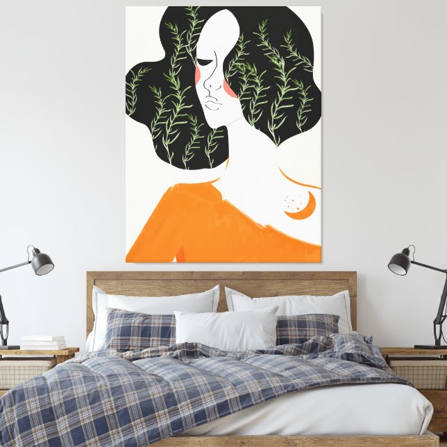 Abstrakte Mauer Kunstdruckerei Rustikal Leinwanddruck (Insitu (Schlafzimmer))
