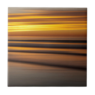 Abstrakte Meereslandschaft bei Sonnenuntergang, CA Fliese