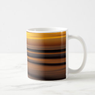 Abstrakte Meereslandschaft bei Sonnenuntergang, CA Kaffeetasse
