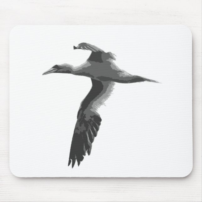 Abstrakte Meeresvögel Mousepad (Vorne)