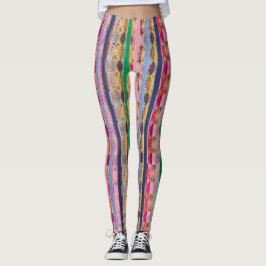 Abstrakte mehrfarbige Leggings