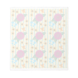 Abstrakte mehrfarbige Muster Blume Schmetterlinge Notizblock