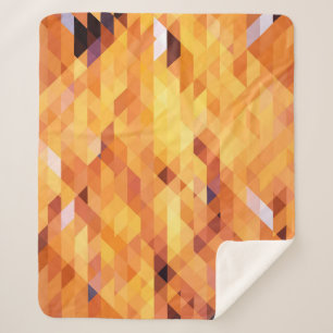 Abstrakte mehrfarbige, niedrige Poly-Mosaike. Sherpadecke