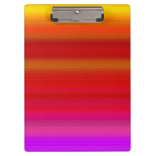 Abstrakte mehrfarbige Streifen Klemmbrett