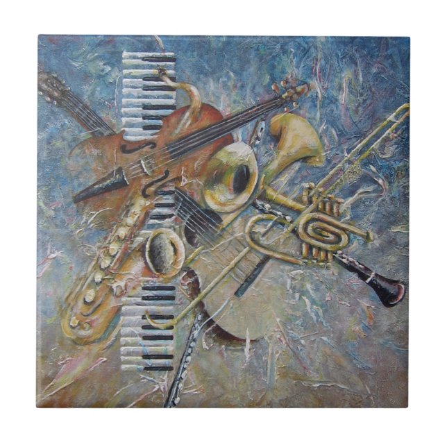 Abstrakte Melodienfliese Fliese (Vorderseite)