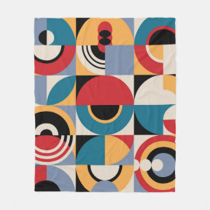 Abstrakte Memphis: Geometrischer Vintager Stil. Fleecedecke