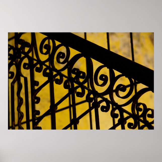 Abstrakte Metallarbeit Poster (Vorne)