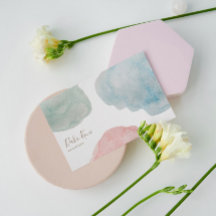Abstrakte Metallic Watercolor Business Card