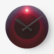 Abstrakte Metallische Echo-Kammer mit Roter Soundw