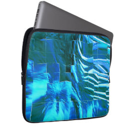 Abstrakte metallische Textur des Himmelsmosaiks Laptopschutzhülle