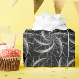 Abstrakte Metalllüfter und Spikes Geschenkpapier