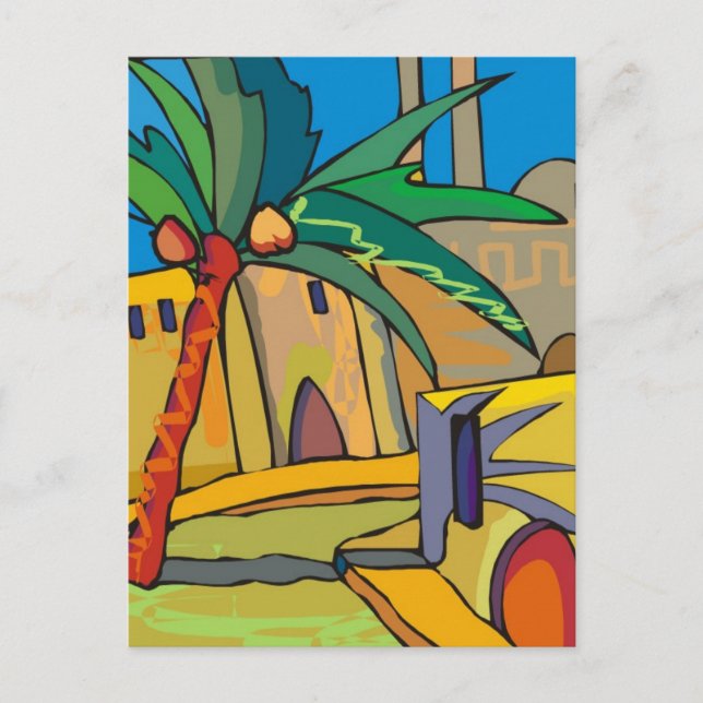 abstrakte mexico Postkarte (Vorderseite)