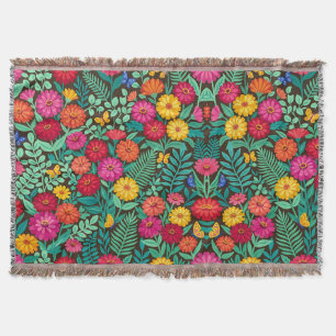 Abstrakte mexikanische Zinnias Schmetterlinge Deck Decke