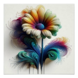 Abstrakte Milchprodukte in elektromagnetischen Wel Poster