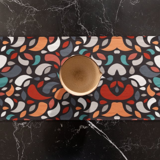 Abstrakte minimale geometrische Form Großer Tischläufer (Table runner)