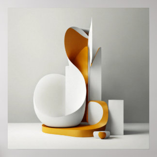 Abstrakte Minimalistische Kunst im Hintergrund Poster