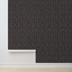 Abstrakte Minimalistische Linie Art Muster Tapete