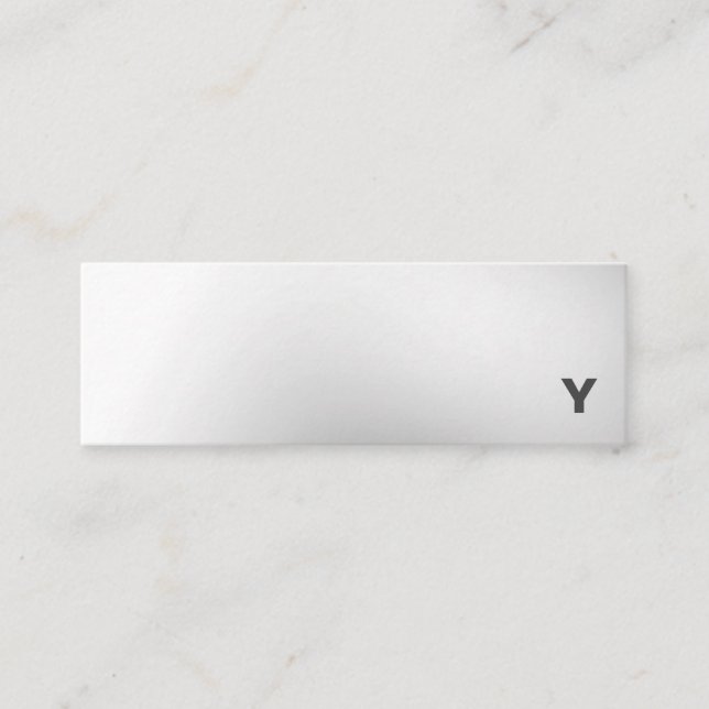 Abstrakte Minimalistische Mini Visitenkarte (Vorderseite)