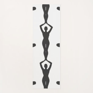 Abstrakte minimalistische Silhouette-Yogamatte S Yogamatte