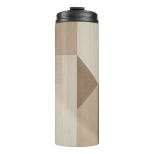 Abstrakte minimalistische Wabi-Stil geometrische K Thermosbecher