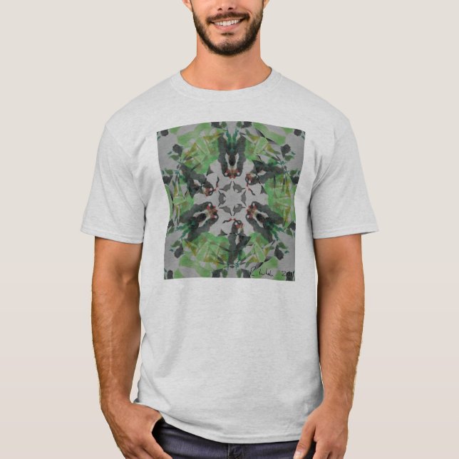 Abstrakte Mischmedien T-Shirt (Vorderseite)