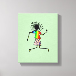 Abstrakte, moderne afrikanische Kunst Leinwanddruck