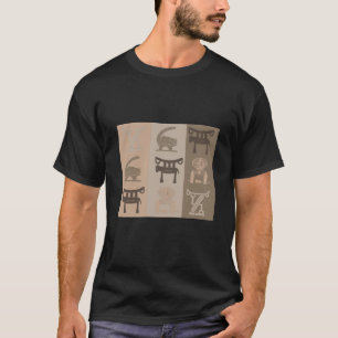 Abstrakte moderne afrikanische Symbolskunst T-Shirt