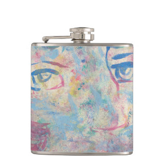 Abstrakte, moderne "Extravagante Wrap Flasche" Flachmann