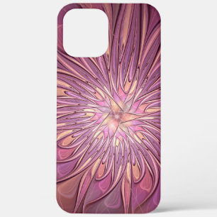 Abstrakte moderne florale fraktale Kunst Beerentön Case-Mate iPhone Hülle