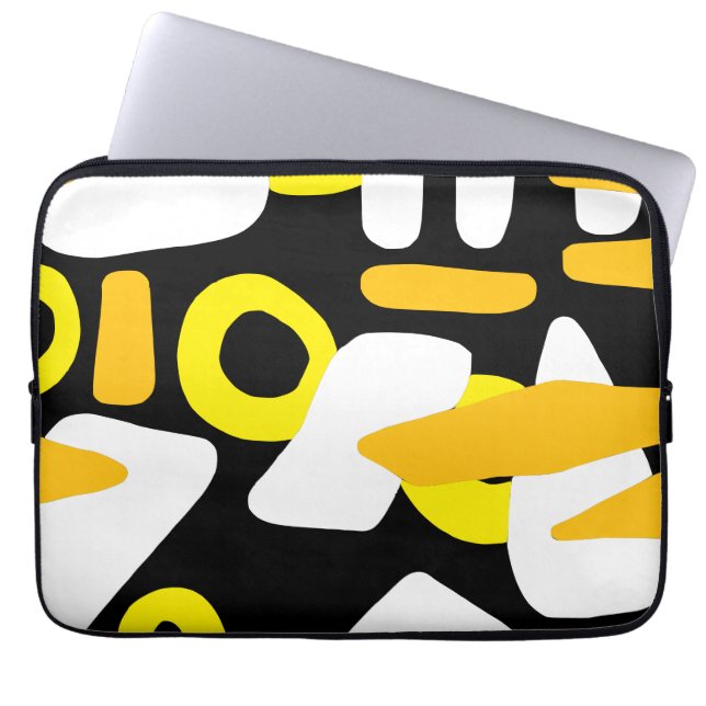 Abstrakte moderne Formen Laptopschutzhülle (Vorderseite)
