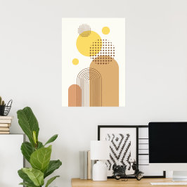 Abstrakte moderne Formen Poster