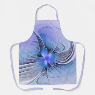 Abstrakte moderne fraktale Kunst Lavendelblau Schürze