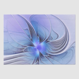 Abstrakte moderne fraktale Kunst Lavendelblau Seidenpapier