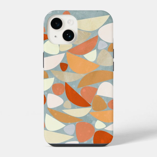 Abstrakte moderne Geometrie iPhone Hülle (Rückseite)