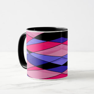 Abstrakte moderne geometrische Formen Dreiecke ros Tasse