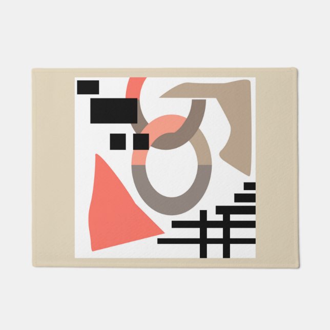 Abstrakte, moderne geometrische Formen Fußmatte (Vorderseite)