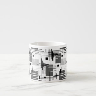 Abstrakte moderne geometrische Formen gestreift li Espressotasse