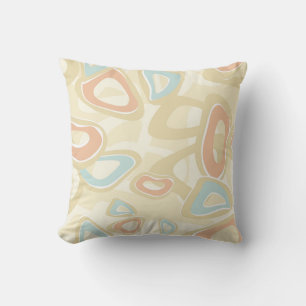 Abstrakte moderne geometrische Formen Pastell Retr Kissen