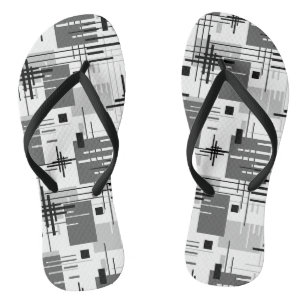 Abstrakte, moderne geometrische Formen, Streifen Flip Flops