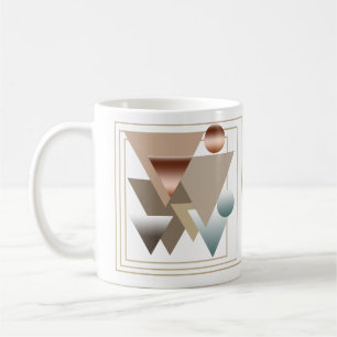 Abstrakte moderne geometrische futuristische Kunst Kaffeetasse