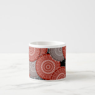 Abstrakte moderne geometrische Kreise runde Formen Espressotasse