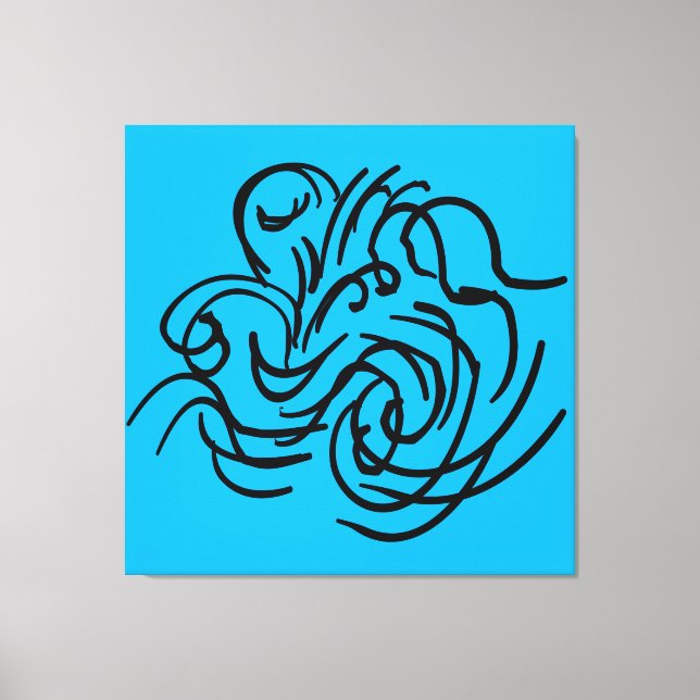 abstrakte moderne geometrische Kunst Leinwanddruck (Vorderseite)