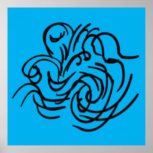 abstrakte moderne geometrische Kunst Poster